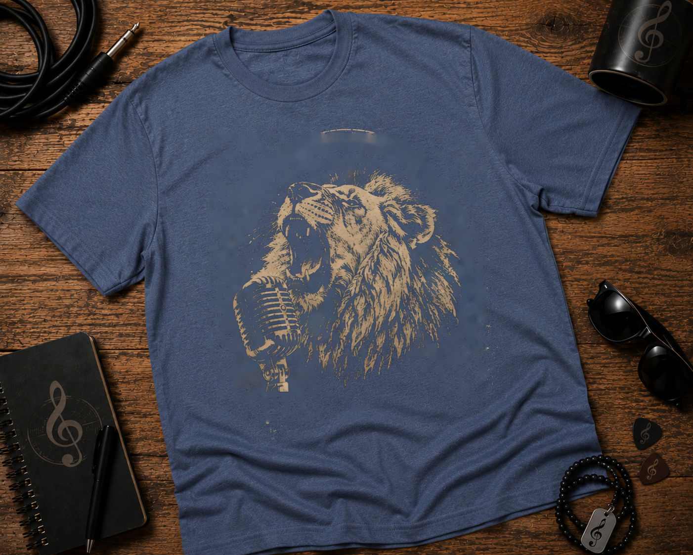Roaring Lion Singer Garment-Dyed Music Shirt