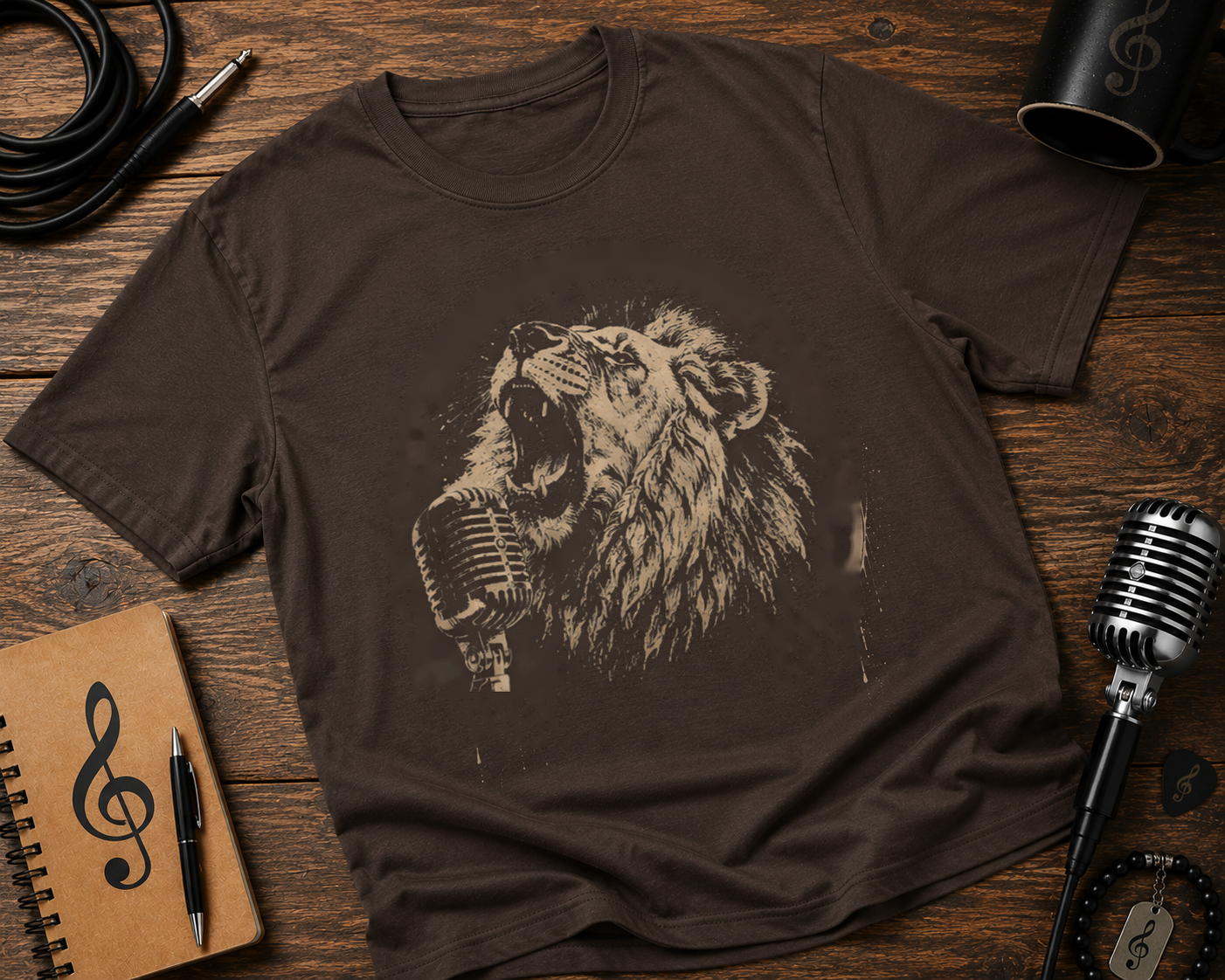 Roaring Lion Singer Garment-Dyed Music Shirt