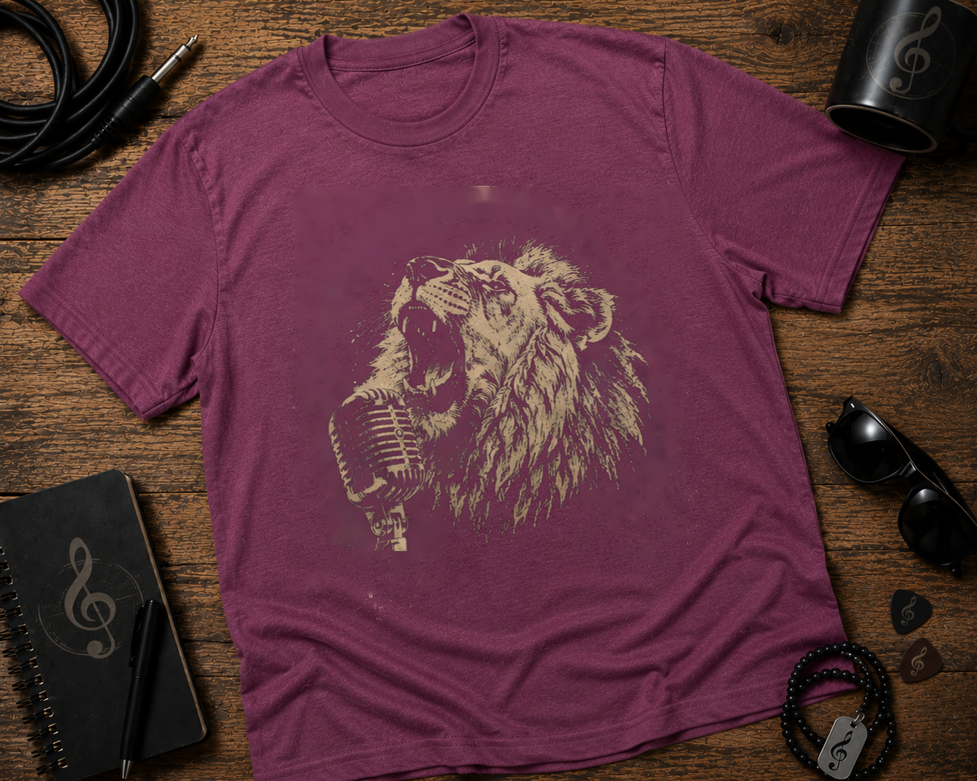 Roaring Lion Singer Garment-Dyed Music Shirt