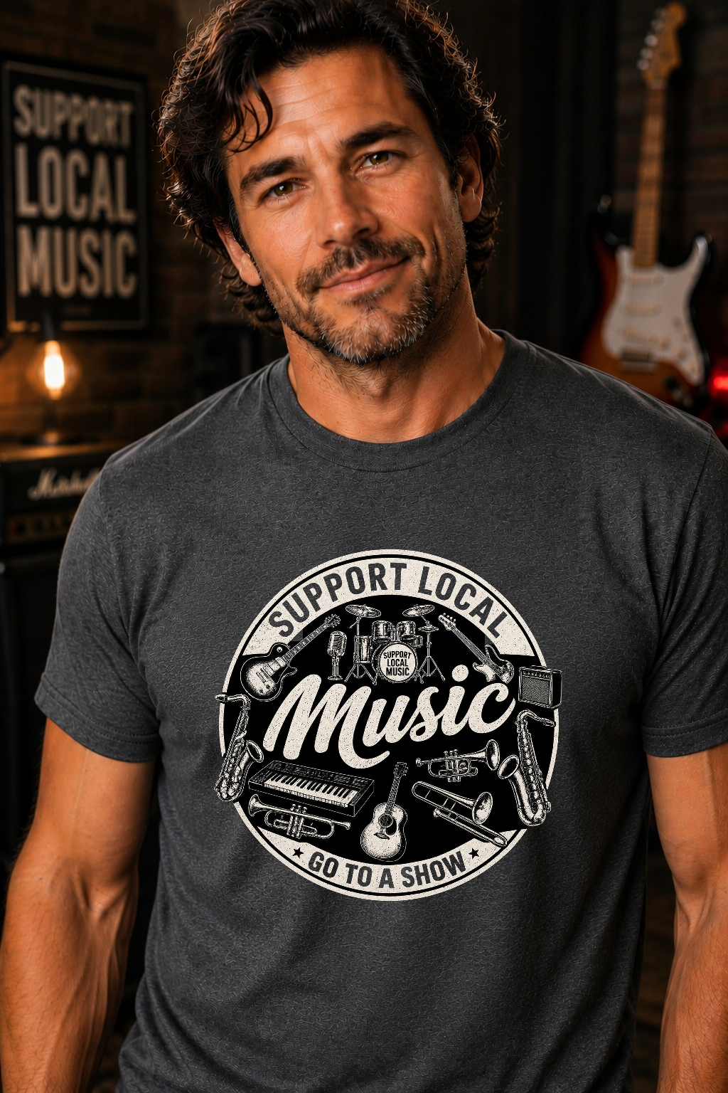 Support Local Music Go To A Show Tee Shirt