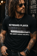 Keyboard Player Shirt, Band Secret Weapon T-Shirt