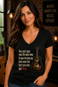 Guitar Hourglass V-Neck Tee
