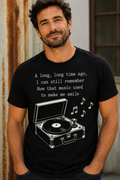 Nostalgia Music Made Me Smile Crew Neck Tee