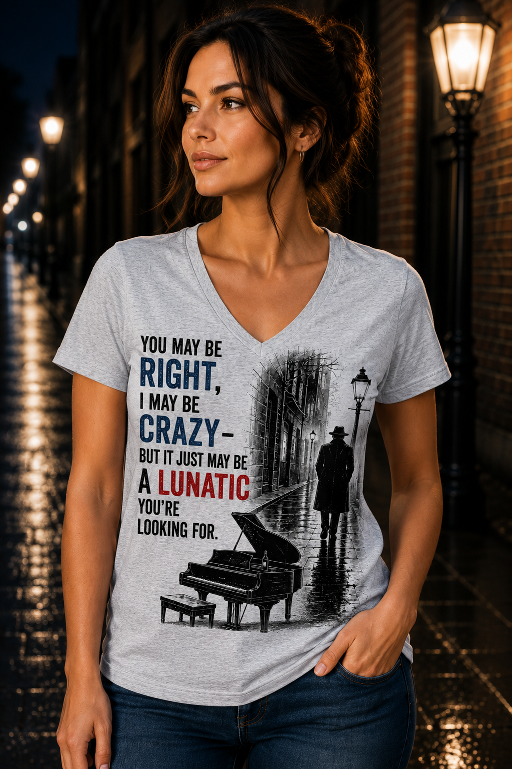 Nostalgia You May Be Right V-Neck Tee