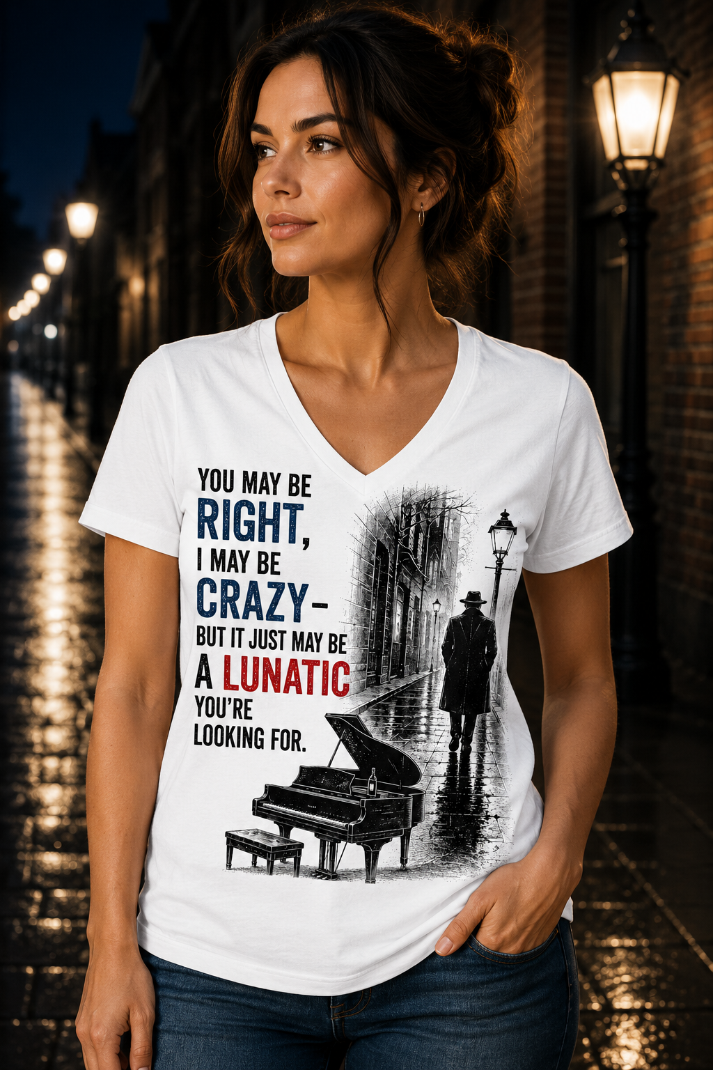 Nostalgia You May Be Right V-Neck Tee