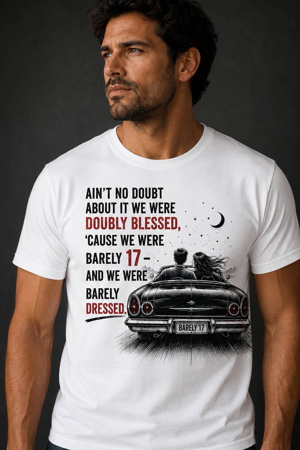 Nostalgia Barely 17 Barely Dressed Crew Neck