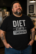 Diet Starts Tomorrow Crew Neck Tee