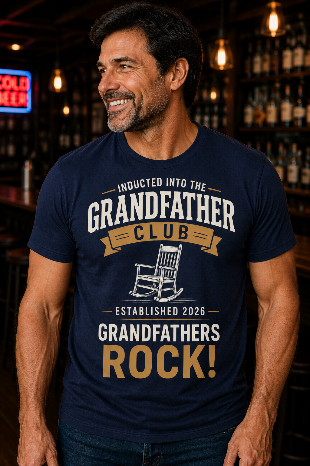 Inducted Into the Grandfather Club Tee | Grandfathers Rock | Established 2026 Shirt