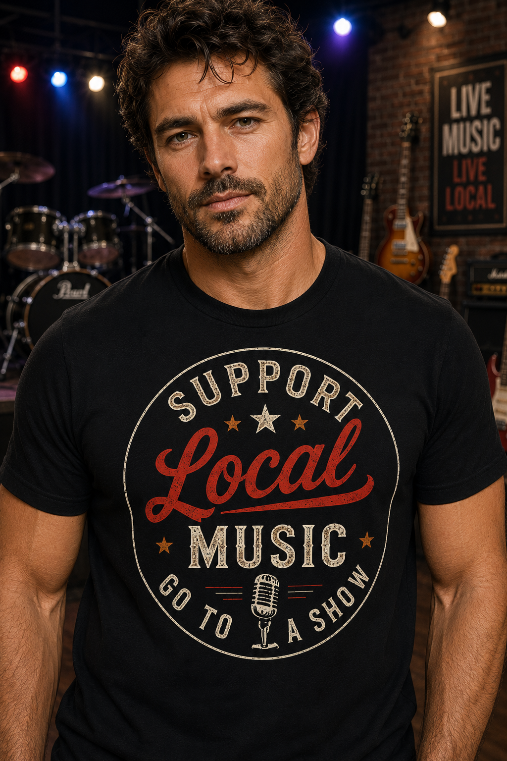 Support Local Music Go to a Show T-Shirt