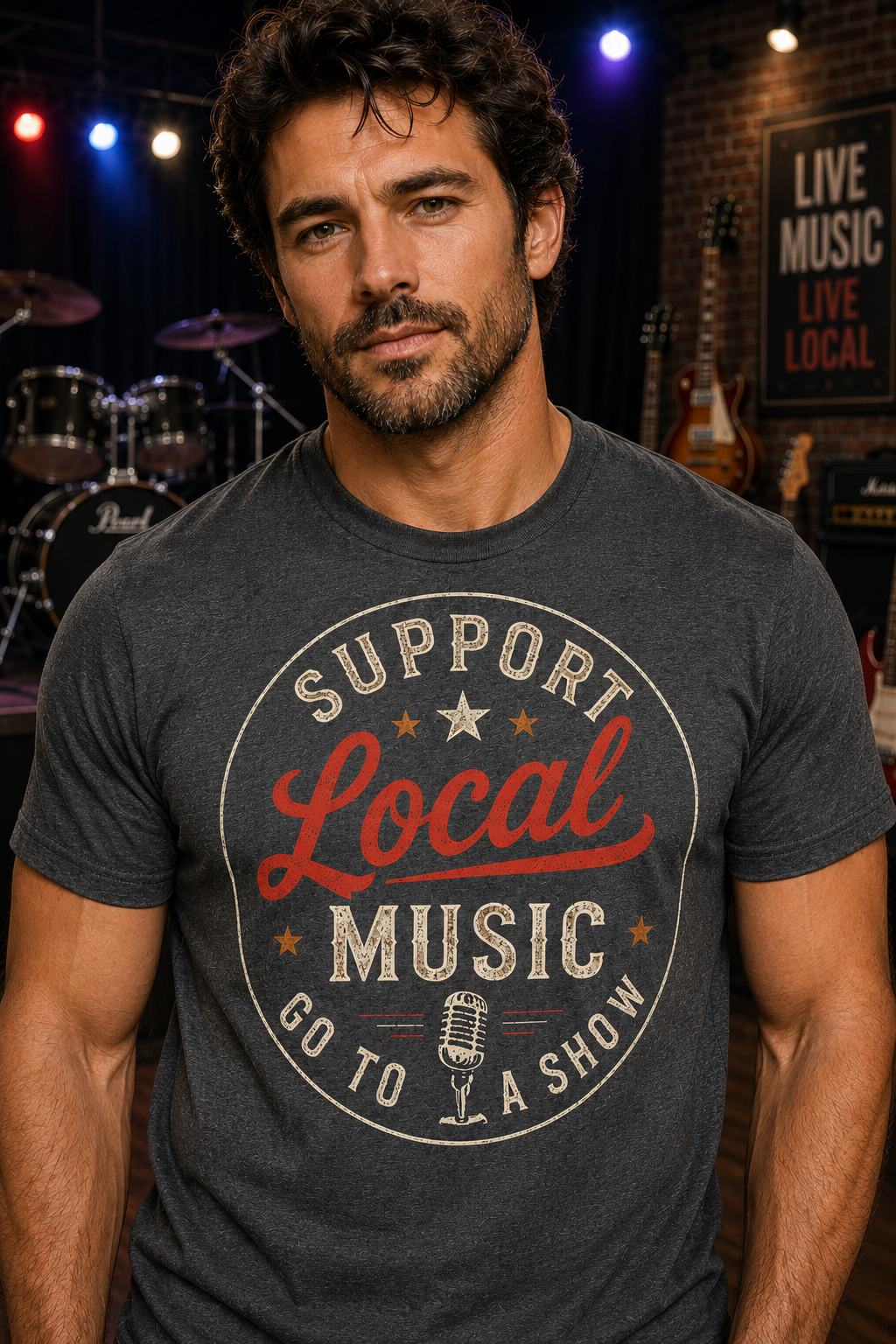 Support Local Music Go to a Show T-Shirt