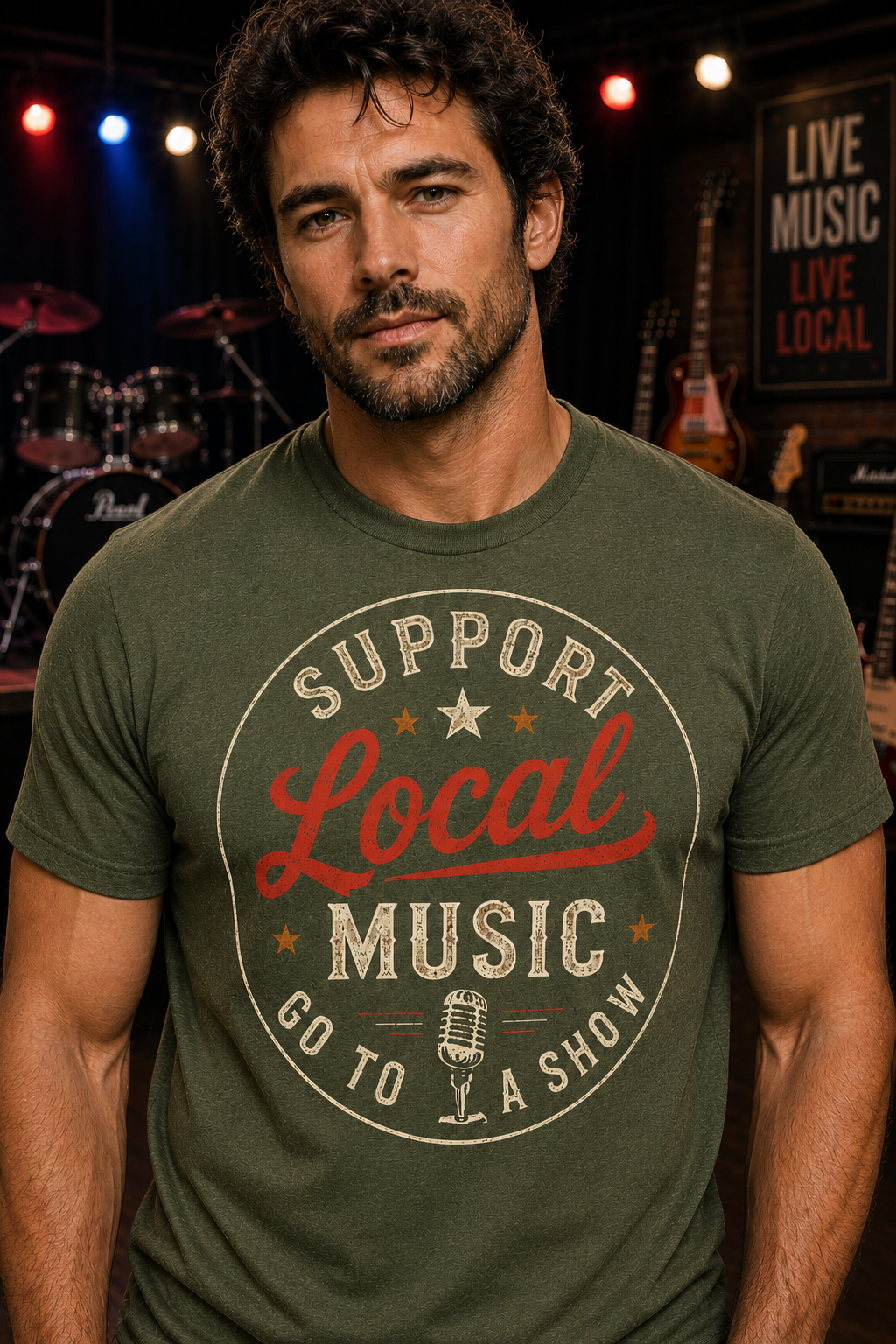 Support Local Music Go to a Show T-Shirt