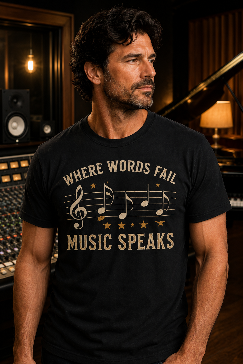 Where Words Fail Music Speaks T-Shirt