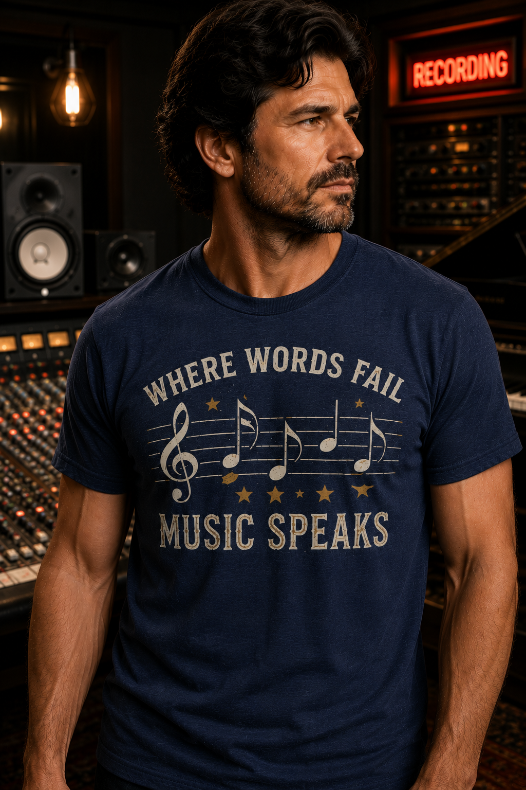 Where Words Fail Music Speaks T-Shirt