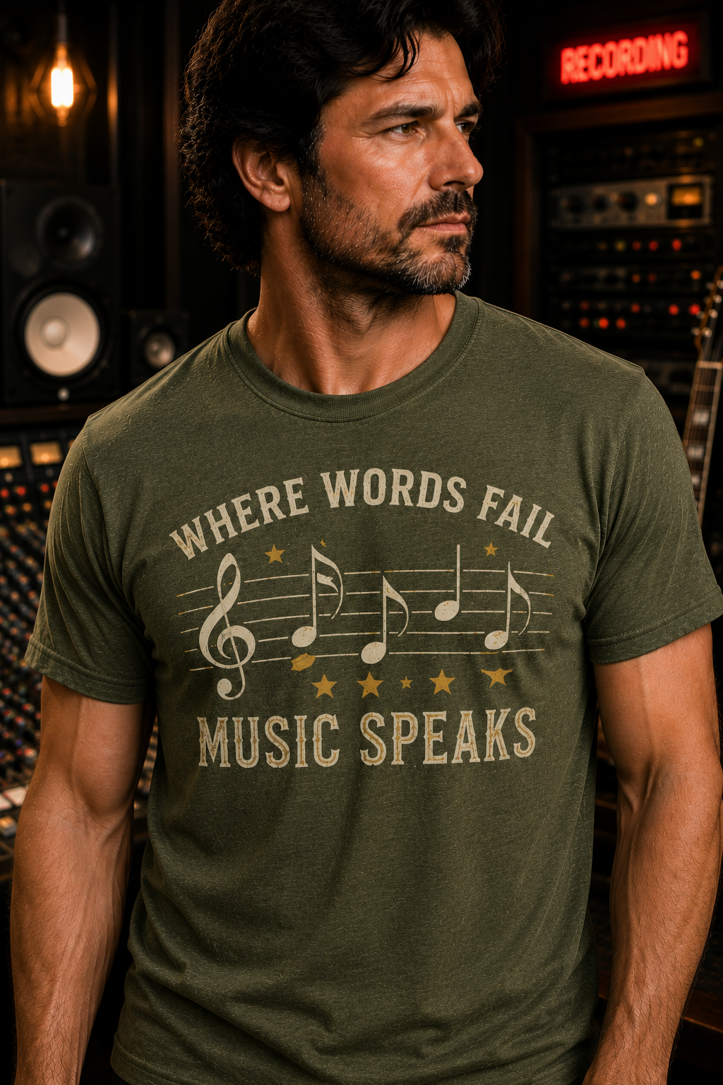 Where Words Fail Music Speaks T-Shirt