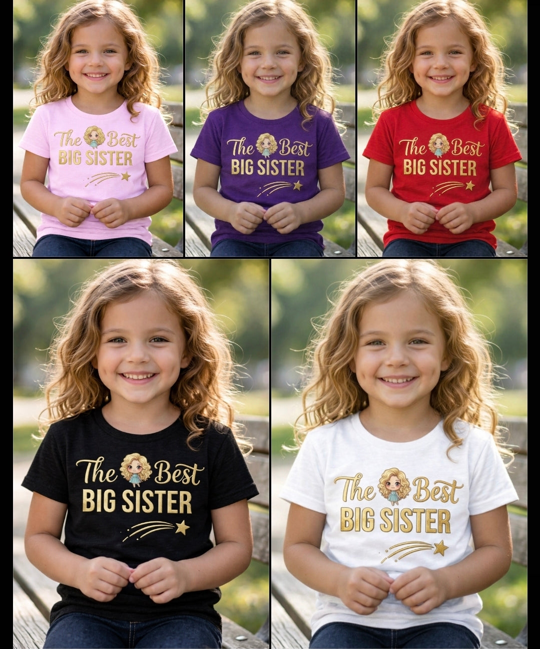 The Best Big Sister Kids T-Shirt