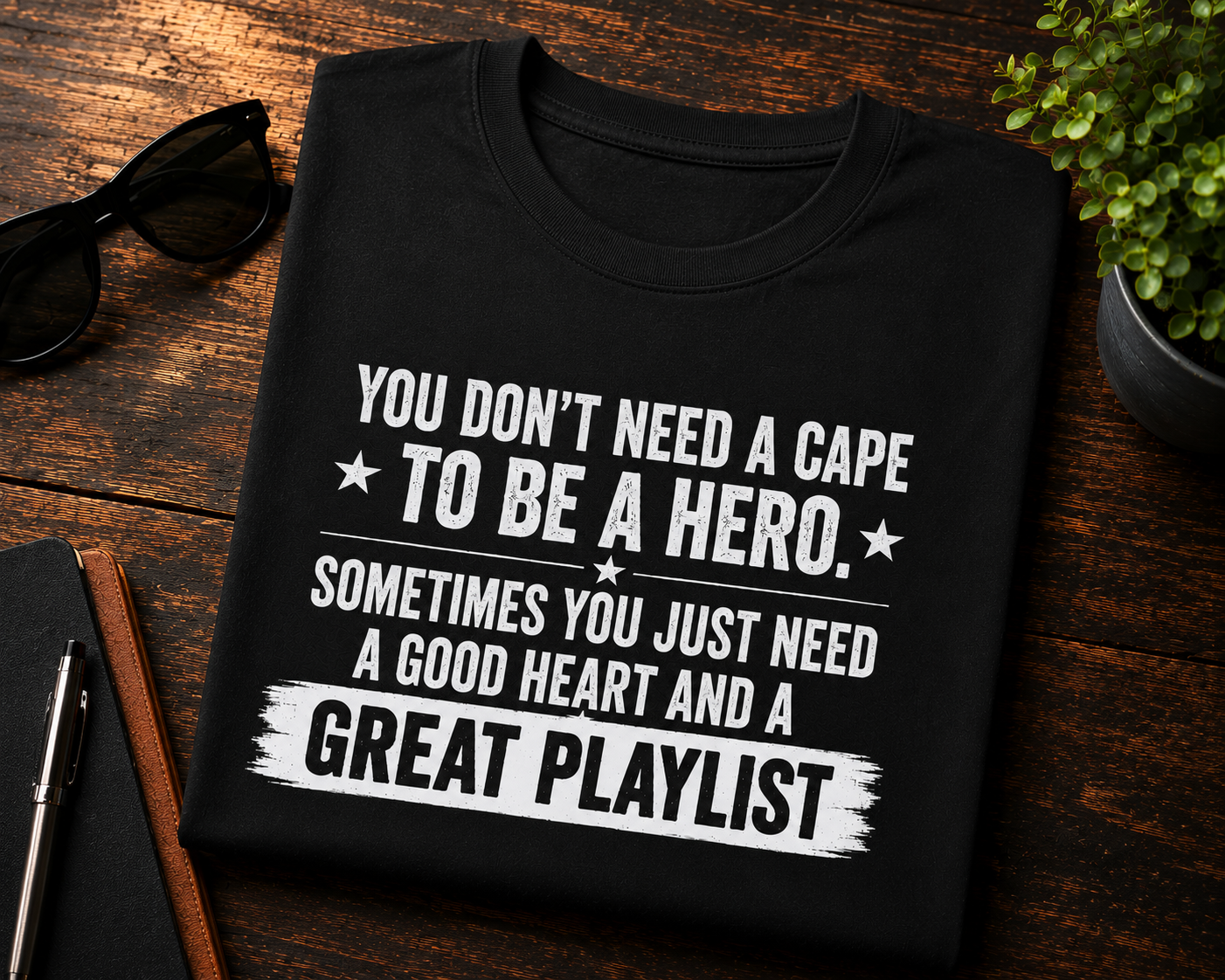 You Don’t Need a Cape Music Lover Crewneck T-Shirt