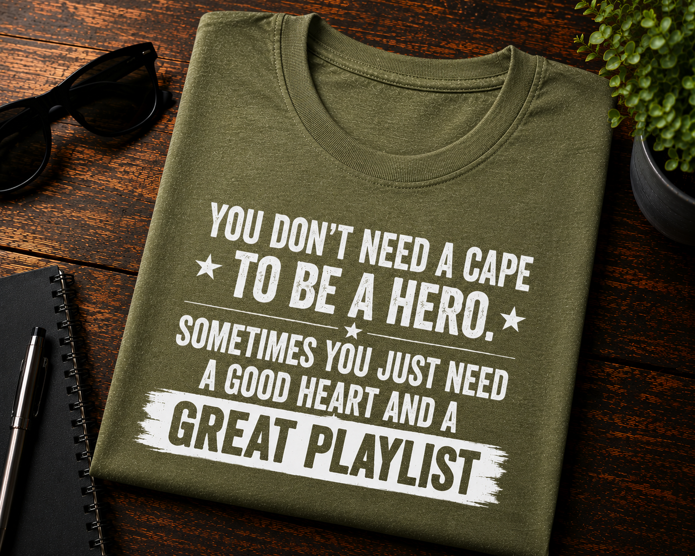 You Don’t Need a Cape Music Lover Crewneck T-Shirt