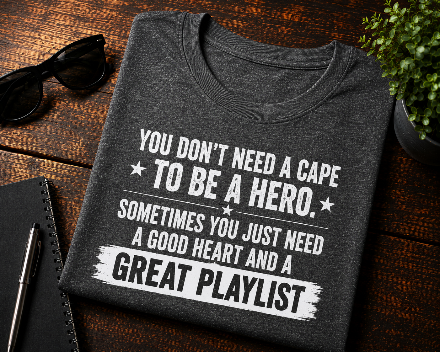 You Don’t Need a Cape Music Lover Crewneck T-Shirt