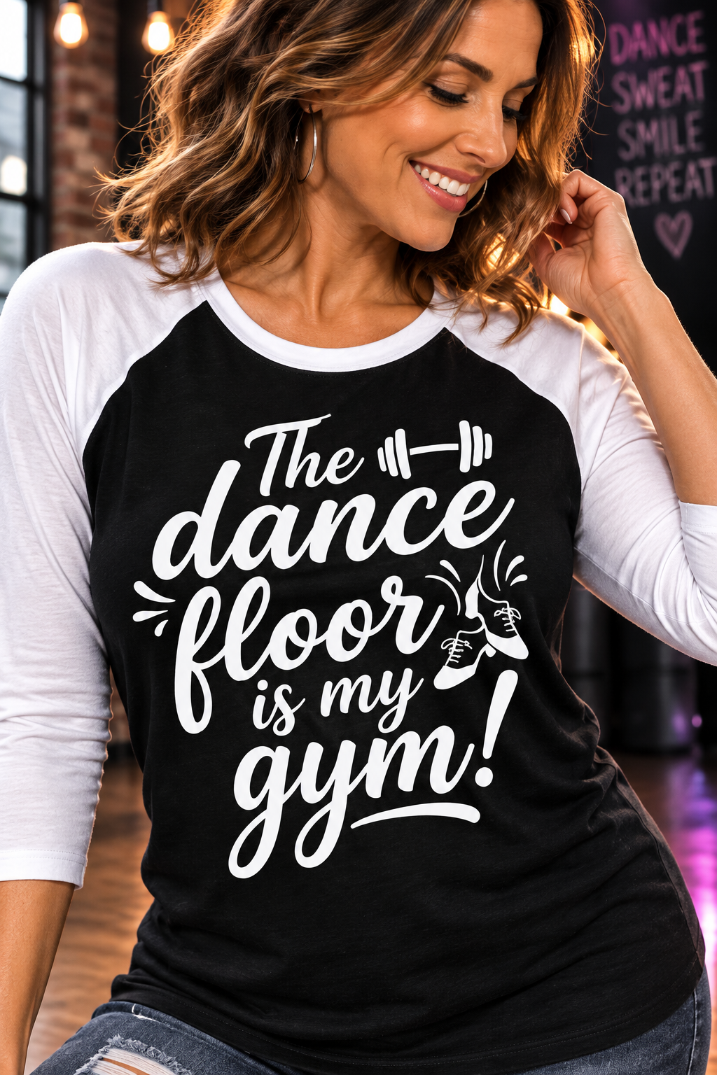Dance Floor Is My Gym Raglan Shirt