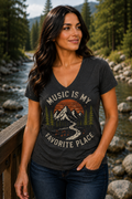 Music Is My Favorite Place V-Neck