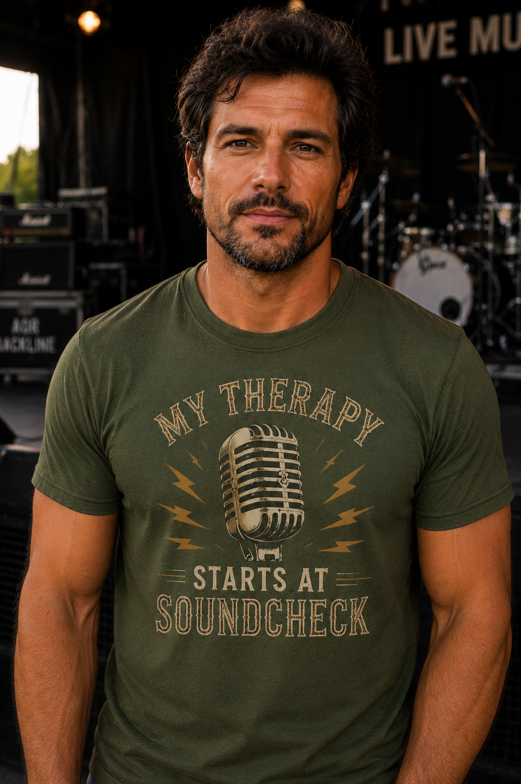 My Therapy Starts at Soundcheck Musician T-Shirt