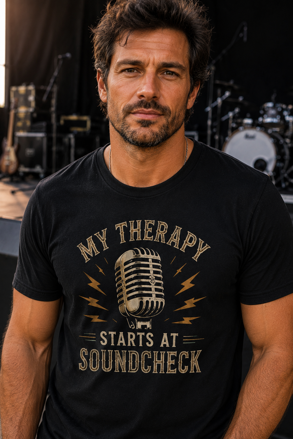 My Therapy Starts at Soundcheck Musician T-Shirt