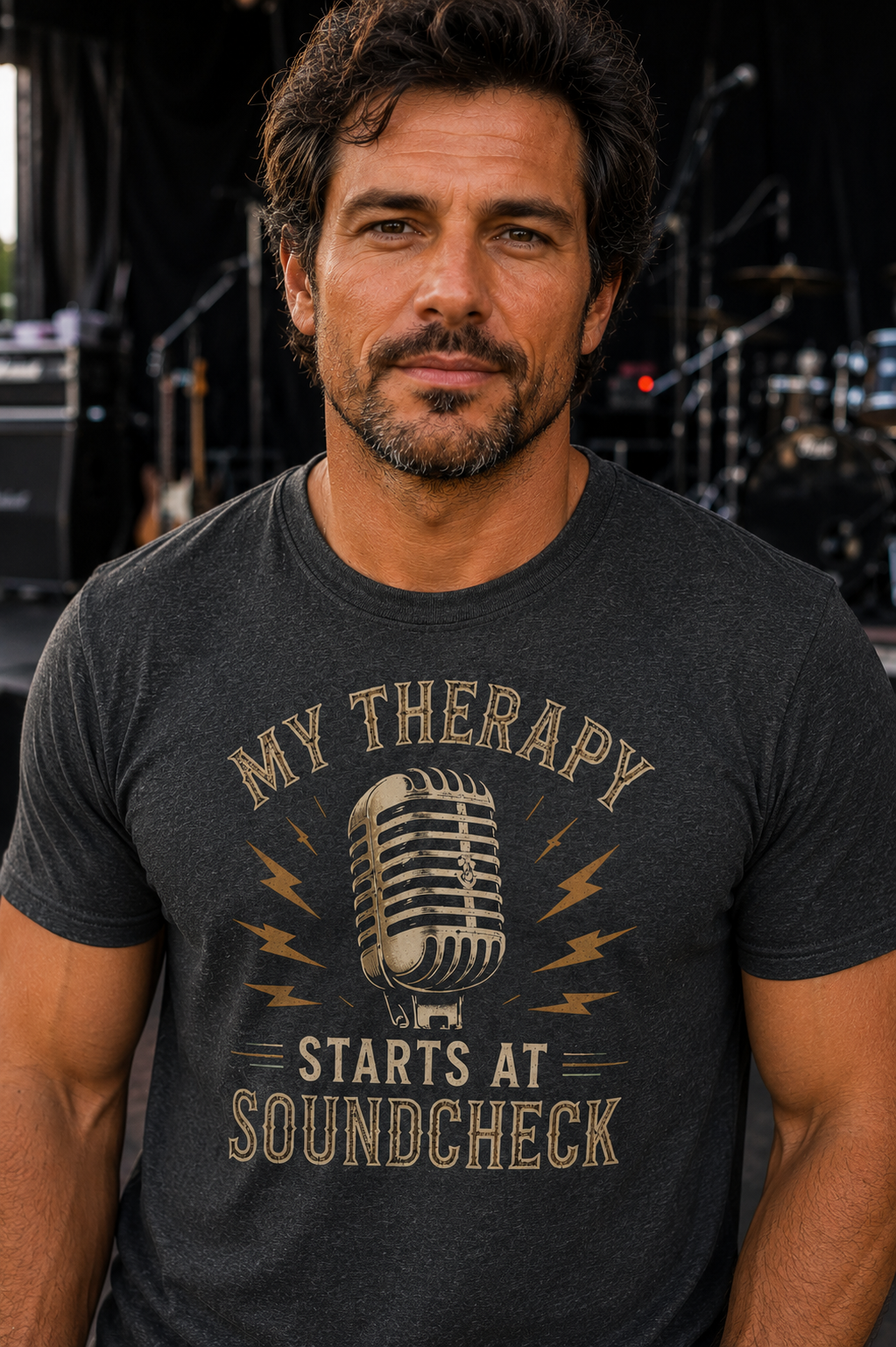 My Therapy Starts at Soundcheck Musician T-Shirt