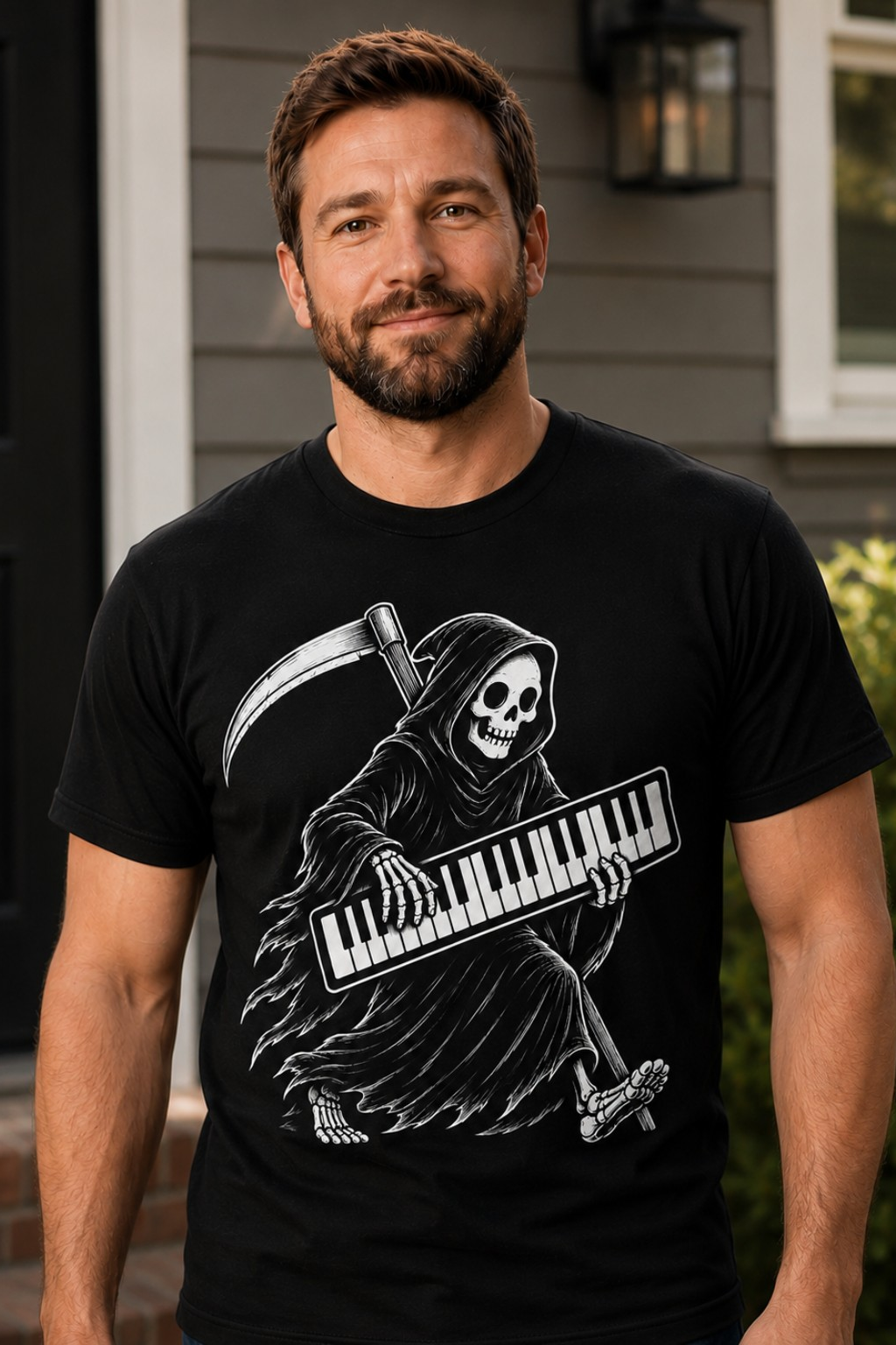 Monster Keys - Grim Reaper Keyboard T-Shirt