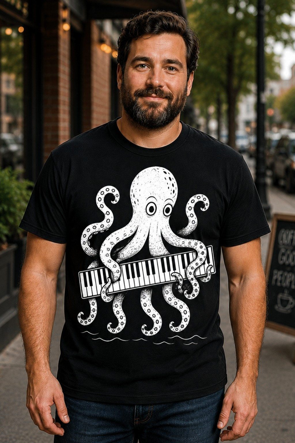 Monster Keys - Kraken Keyboard T-Shirt