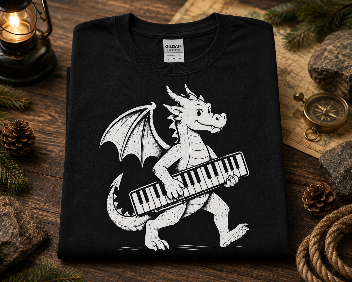 Monster Keys - Dragon Keyboard T-Shirt