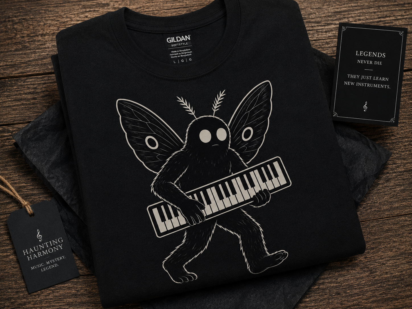 Monster Keys - Mothman Keyboard T-Shirt