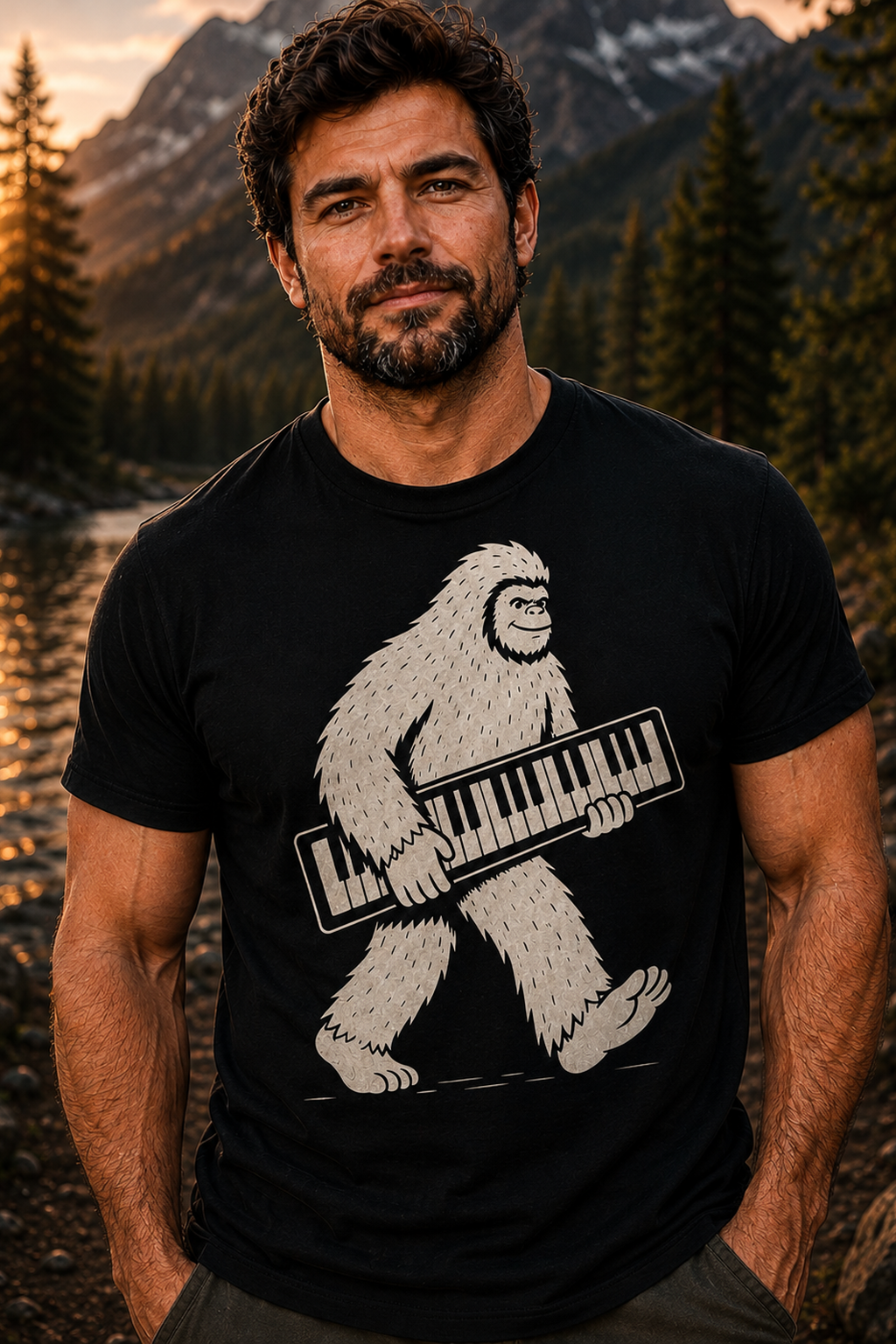 Monster Keys - Yeti Keyboard T-Shirt