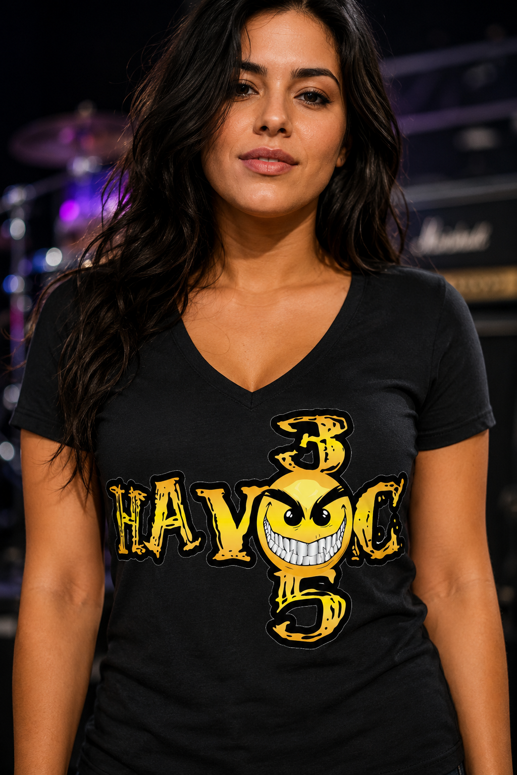 HAVOC 305 Smile Cross V-Neck