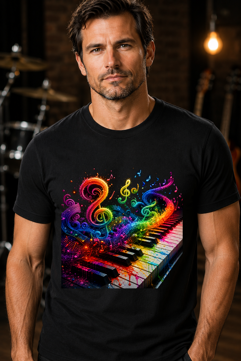 Color Splash Piano T-Shirt
