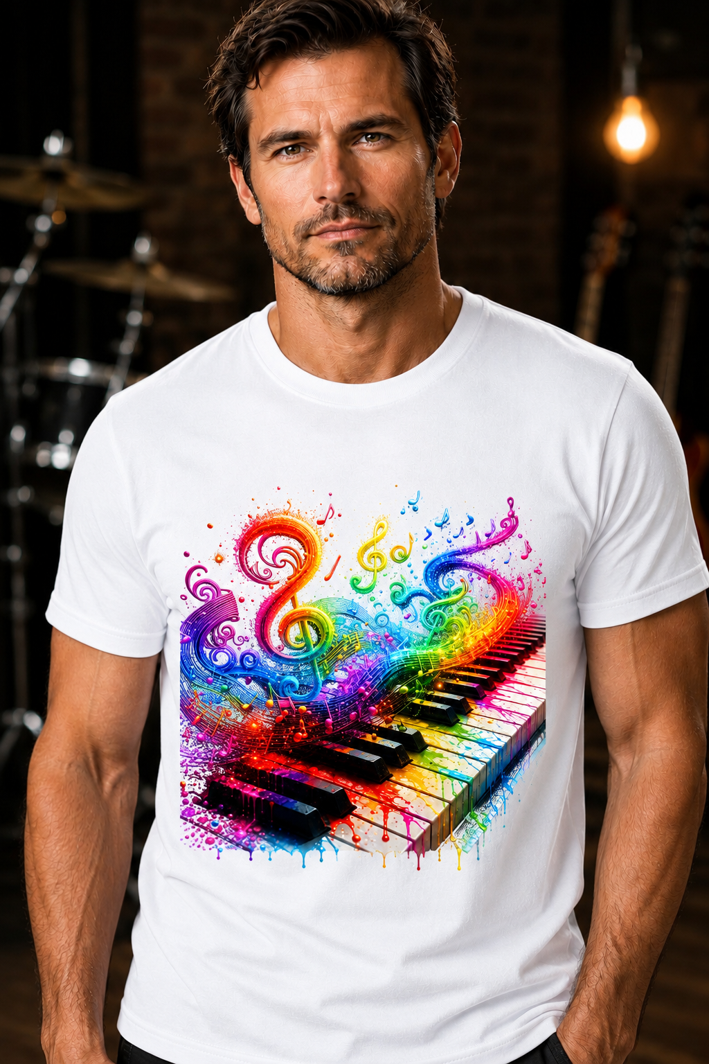 Color Splash Piano T-Shirt