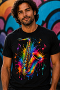 Color Splash Saxophone T-Shirt