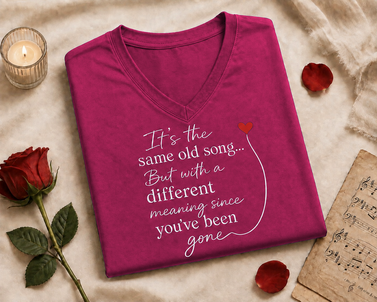 Same Old Song, Different Meaning Women's V-Neck T-Shirt