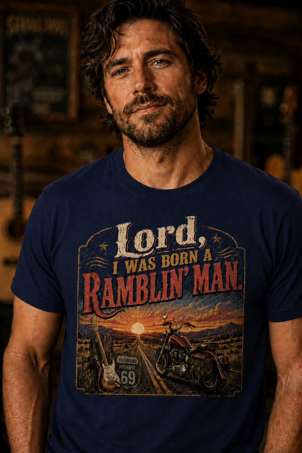 Nostalgia Born a Ramblin’ Man T-Shirt