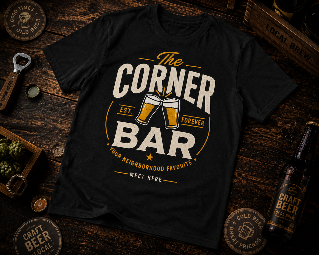 The Corner Bar Beer Lover T-Shirt