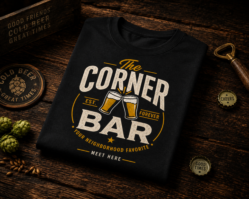 The Corner Bar Beer Lover T-Shirt