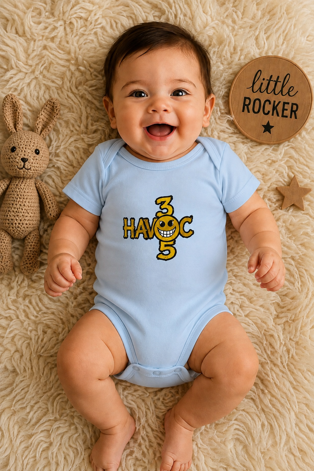 Havoc 305 Baby Bodysuit | Little Rocker Onesie