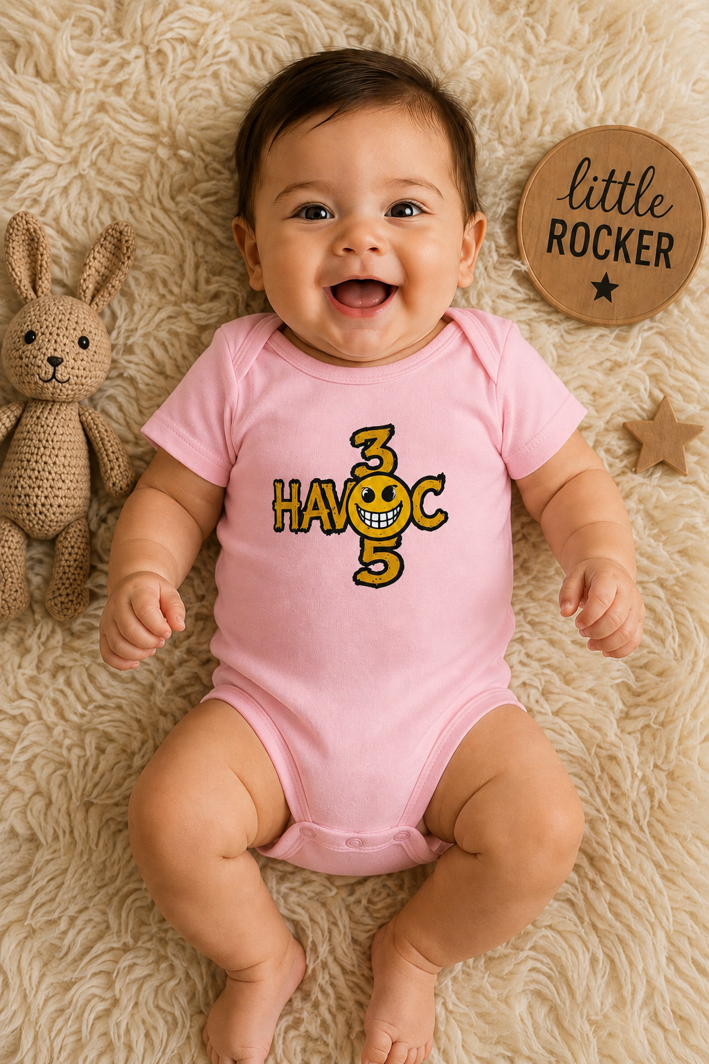 Havoc 305 Baby Bodysuit | Little Rocker Onesie