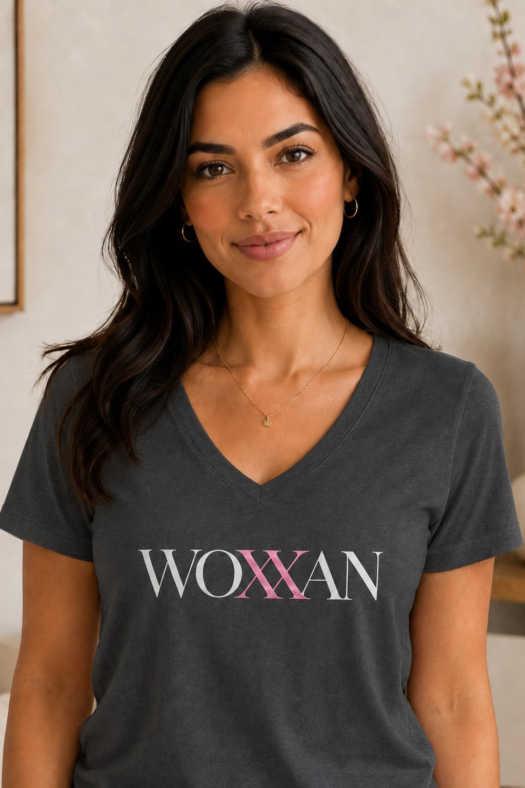 Woman XX Shirt, XX Chromosome V-Neck T-Shirt