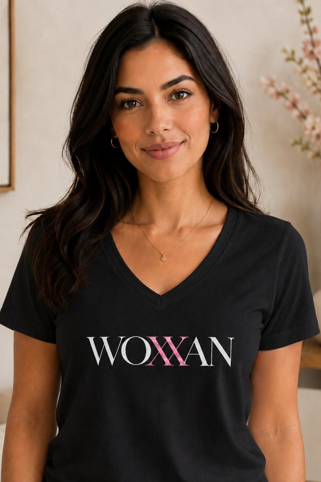 Woman XX Shirt, XX Chromosome V-Neck T-Shirt