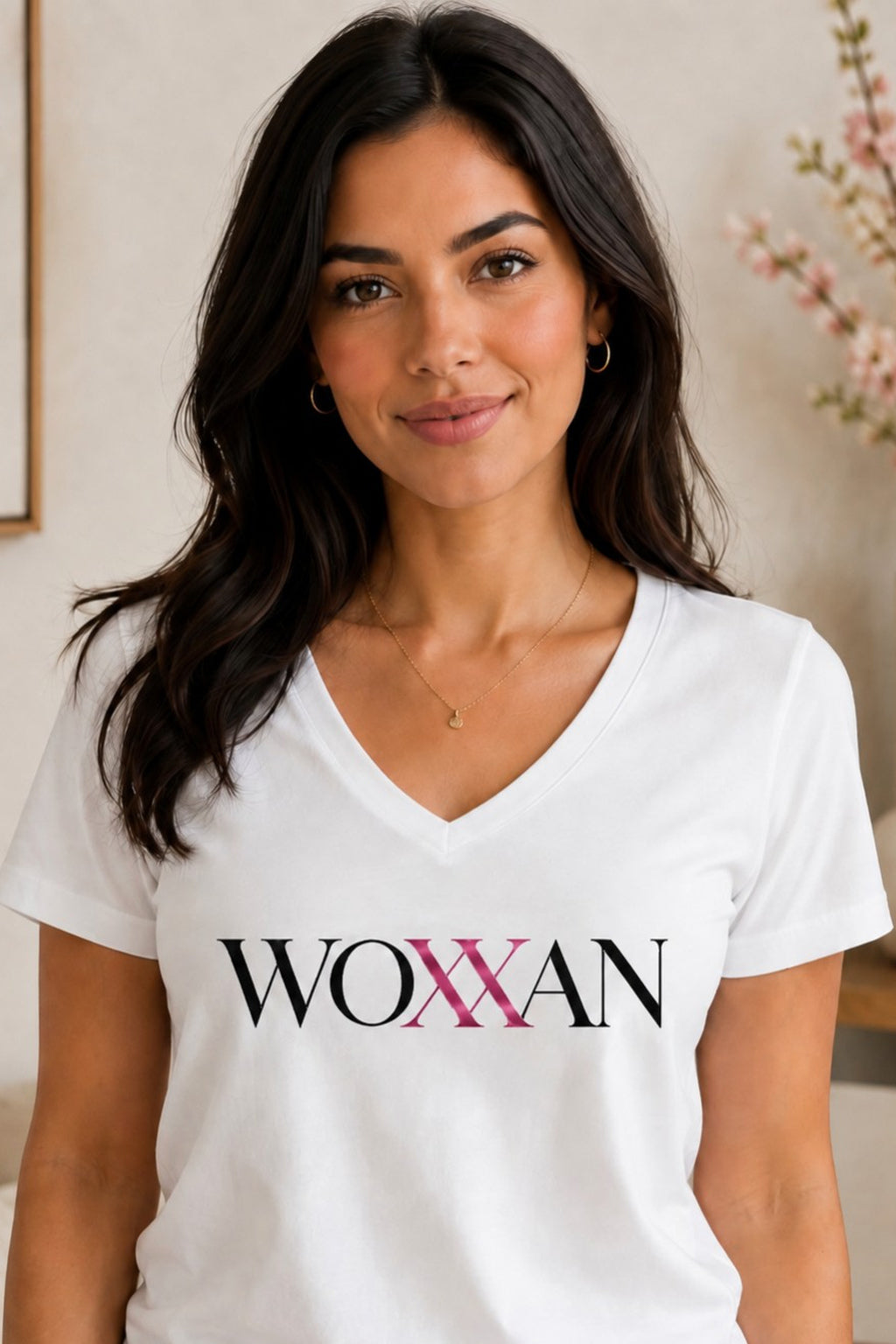 Woman XX Shirt, XX Chromosome V-Neck T-Shirt