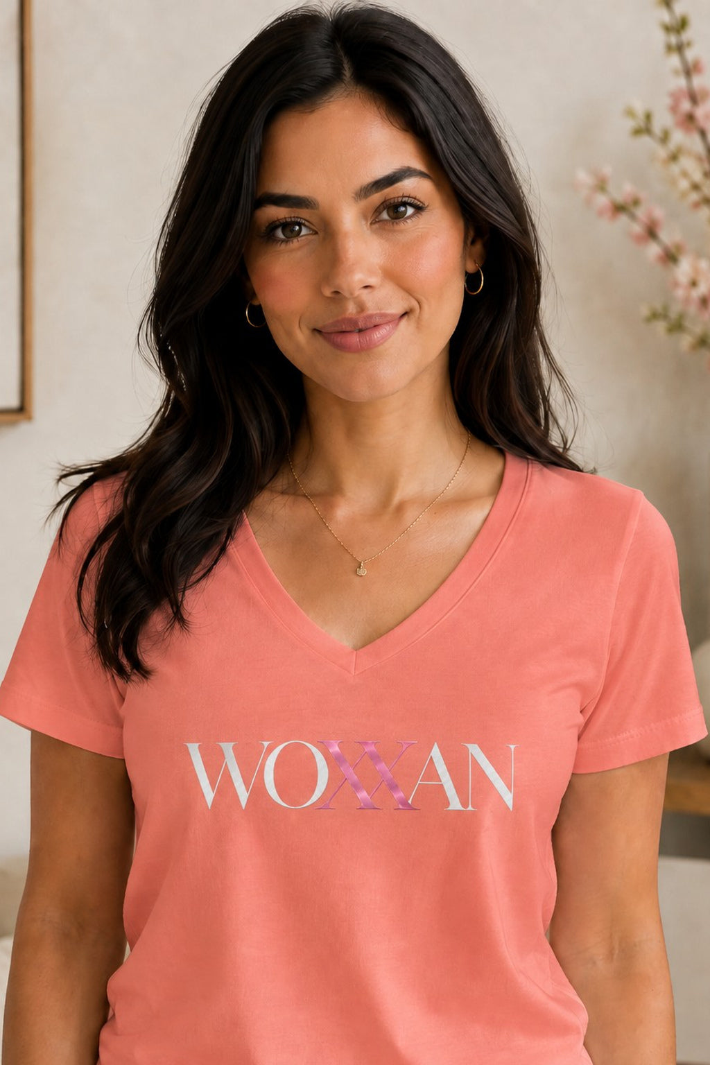 Woman XX Shirt, XX Chromosome V-Neck T-Shirt