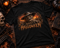 Happy Halloween Scarecrow Cornfield T-Shirt Creepy Halloween