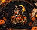 Skeleton Guitarist Music Garment-Dyed T-Shirt | Vintage Halloween
