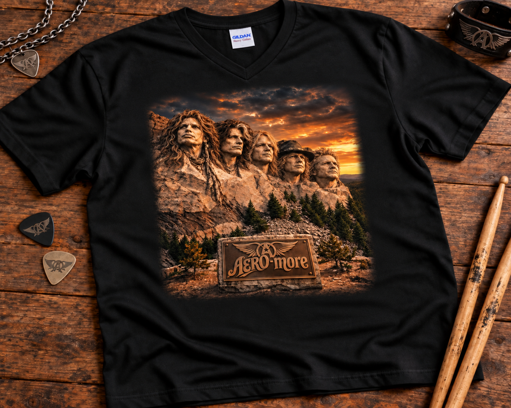 Aero-More Women’s V-Neck T-Shirt | Classic Rock