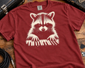 Raccoon Keyboard Player Garment-Dyed T-Shirt | Vintage Musician Graphic Tee